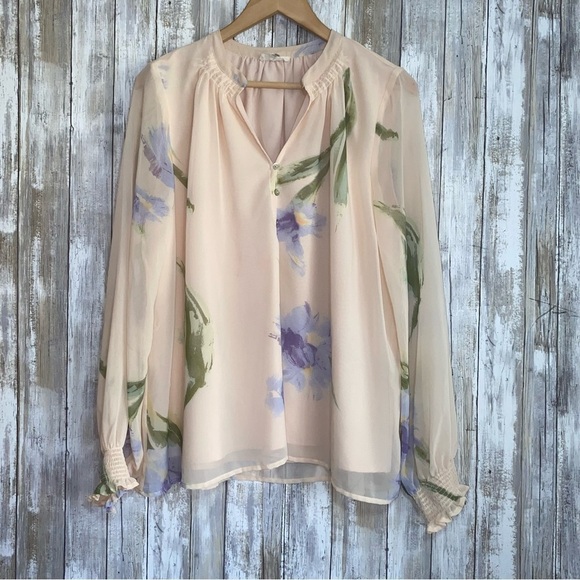 Entro Fresh Start Peach Pink Blouse - Picture 3 of 8